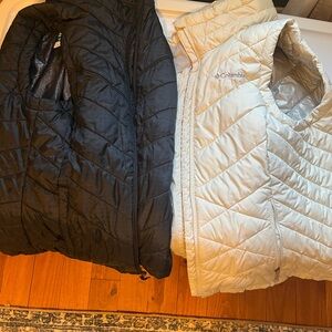 Columbia Omni-Heat Quilted Vest - Black & Red Accent